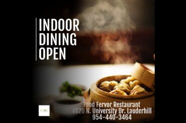 INDOOR DINING OPEN