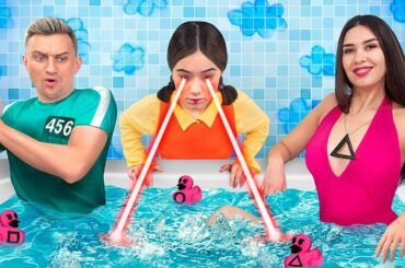 We Adopted a Squid Game Doll! Squid Game in Real Life!