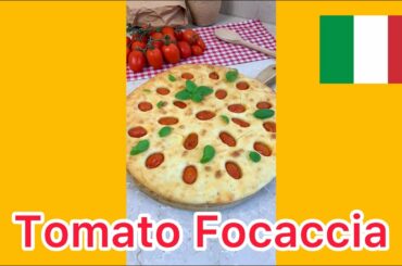 TOMATO FOCACCIA, easy recipe! #shorts