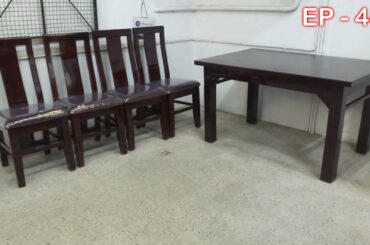 4 seated solid wooden dining table design & idea | EP.447 | sri mari furniture | sri maari furniture