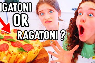 SABRE & NAZ ARGUE About PASTA PIE - RIGATONI OR RAGATONI??   | NORRIS NUTS COOKING