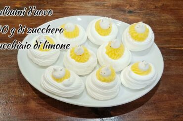 Provale ,si sciolgono in bocca ! Meringhe ripiene di crema #italiancooking #recipe#easydessert#