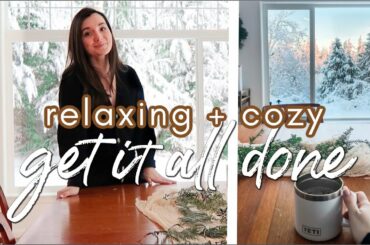 COZY + RELAXING Get It All Done w/me | First Christmas In Our New House | AFTER-CHRISTMAS CLEAN w/me