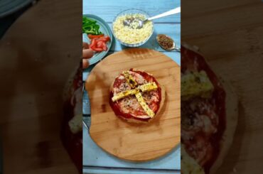 Cheese burst kulzaa!! (kulcha+pizza) #shorts #youtube #youtubeshorts #food | FOOD O PATHY