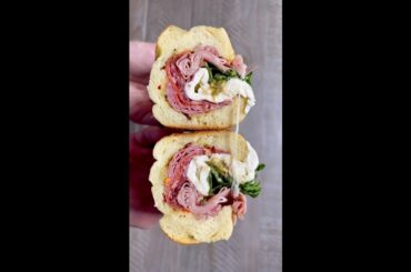 NYC Italian sandwich series! #food #shorts #bread #sandwich #ciabattasandwiches #sandwichrecipe