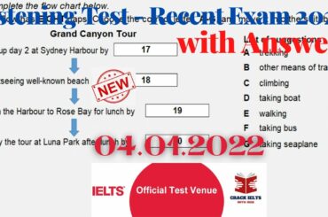 IELTS LISTENING ACTUAL TEST 2022 WITH ANSWERS
