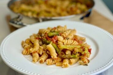 Italian Style Rotini Pasta with California vegetables and Beef liver. #pastarecipe #pastarecipe