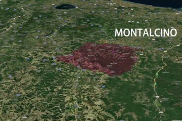 Italy: discover Montalcino from the 3D view of Saturnalia