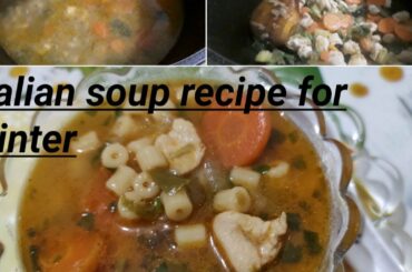 Easy and tasty  italian recipe soup for winter || recipe by My Life Vlogs Italy
