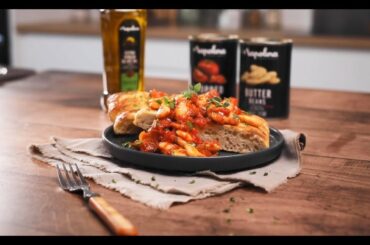 Spicy Italian Beans with Focaccia