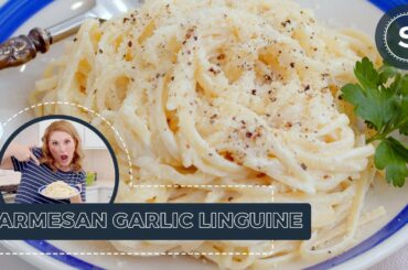 EASY Garlic Parmesan Linguine Recipe