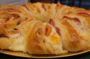 Un fiore di pane farcito#italiancooking#bread#flower#