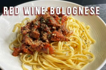 RED WINE BOLOGNESE | simple and delicious