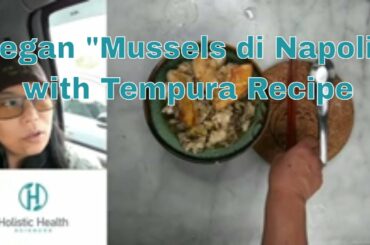 Vegan "Mussels di Napoli" with Kabocha Tempura Recipe | Italian/Japanese Fusion | Rainy Day Meal