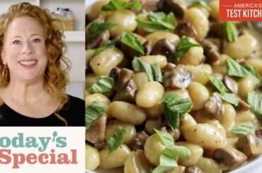 Creamy Gnocchi with Mushrooms is the Perfect Weeknight Meatless Comfort Food | Today's Special