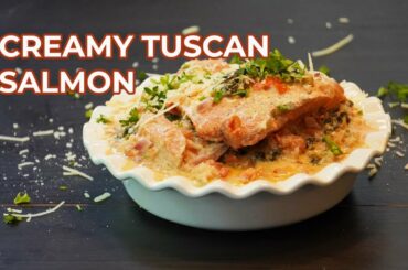 Creamy Tuscan Salmon | Italian Creamy Salmon Recipe | Spoorthy Cuisine