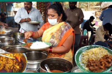 Street Food: Hard Working Woman Selling Cheapest Roadside Meals (2022) Indian Street Food