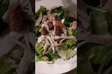 Italian food in the mood for pasta** #shorts #foodie #italianfood #pasta #caesarsalad