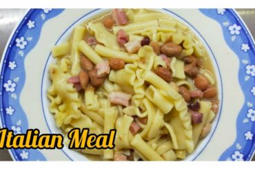 Italian meal Pasta And Beans