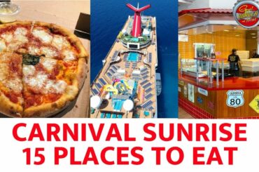 15 Carnival Sunrise Dining Options (2019)