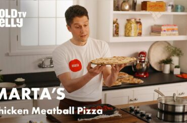 Roman-style Pizzeria Marta's Chef Prepares Wood-fired Pizza and Meatballs