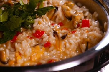 Sunday's Live Stream Cooking | Wonderfully Creamy Seafood Risotto with Mussels