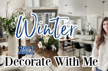 Winter Decorate With Me 2022 / Shop & Decorate for Winter / Winter Kitchen & Dining Room Refresh