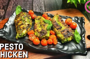 Pesto Chicken Recipe | Italian Recipes | Pesto-Glazed Chicken Breasts | Grilled Pesto Chicken