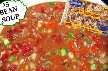 Stove Top ITALIAN 15 Bean Soup Recipe | BEST Bean Soup | Soup Recipes