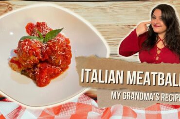 How to make DELICIOUS Italian Meatballs in Tomato Sauce (Polpette al Sugo) | My Grandma's Recipe