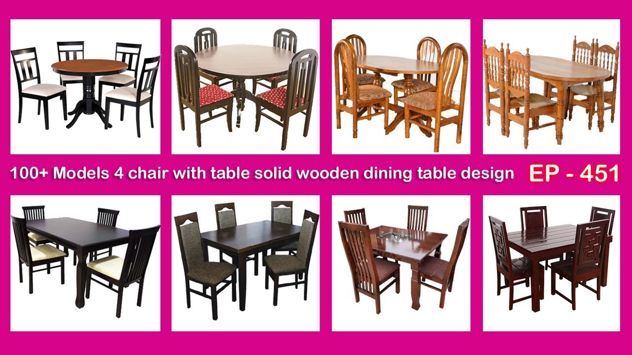 100+ Models 4 chair with table solid wooden dining table design & idea | EP.451 | sri mari furniture 100+ Models 4 chair with table solid wooden dining table design & idea | EP.451 | sri mari furniture
