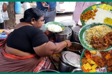 Street Food: Hard Working Woman Selling Cheapest Roadside Meals (2022) Indian Street Food