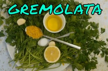 Italian recipes: gremolata parsley sauce recipe by SpiceMasterUK