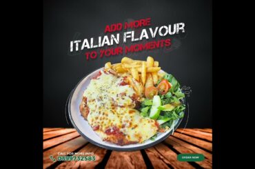 Italian Restaurant Food promo video for Social Media