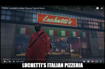 FIVEM - Luchetti's Italian Pizza w/ Secret Room