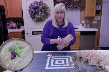 Winery Inspired Wreath Tutorial