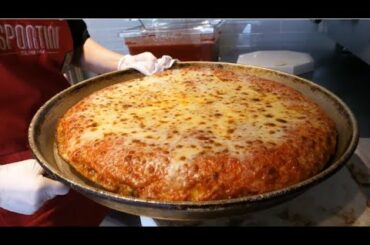 Italian double cheese pizza -  Korea street food recipe.