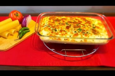 Best Ever Cheesy Beef Cannelloni Recipe with White Sauce | Italian Cannelloni recipe