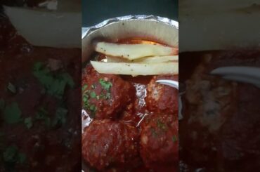 Amazing Meatballs . and potatoes.  food. #shorts italian style deli !! Yummy