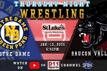 Notre Dame at Saucon Valley High School Wrestling - 1-13-22