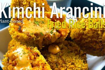 KIMCHI FRIED RICE BALLS/ARANCINI - korean/italian fusion