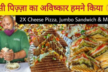 Jasuben's Double Cheese Italian Pizza, Shiv Jumbo Sandwich & More || Ahmedabad Street Food