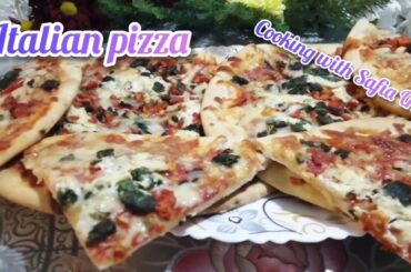 Italian pizza - cooking with safia UK