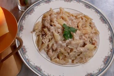 Chicken Penne Pasta in white sauce | Italian Pasta Recipe | I Cook It