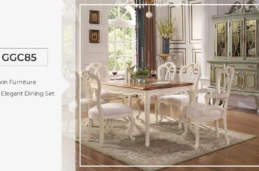 Goowin  Italian Style Cream White Wooden Dining Tables Dining Room Furniture Dining Room Sets GGC85