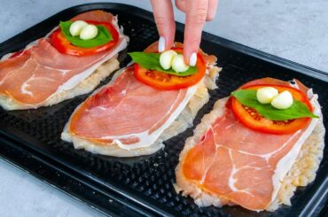 According to Italians recipe - “Caprese” chicken, with prosciutto and mozzarella