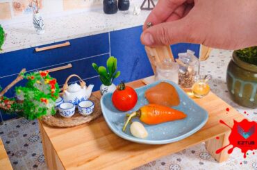 How to Make Italian-Style Chicken Skillet | Chicken with Tomato Sauce | Miniature Food