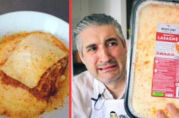 Italian Chef Try SUPERMARKET LASAGNE #shorts