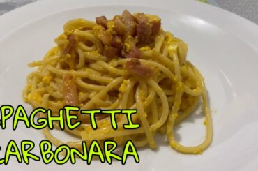 PASTA CARBONARA Italian recipe
