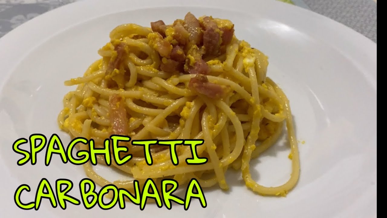 PASTA CARBONARA Italian recipe PASTA CARBONARA Italian recipe